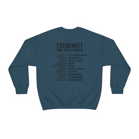 Blue eras crewneck - Check out our eras tour blue crew neck selection for the very best in unique or custom, handmade pieces from our clothing shops.